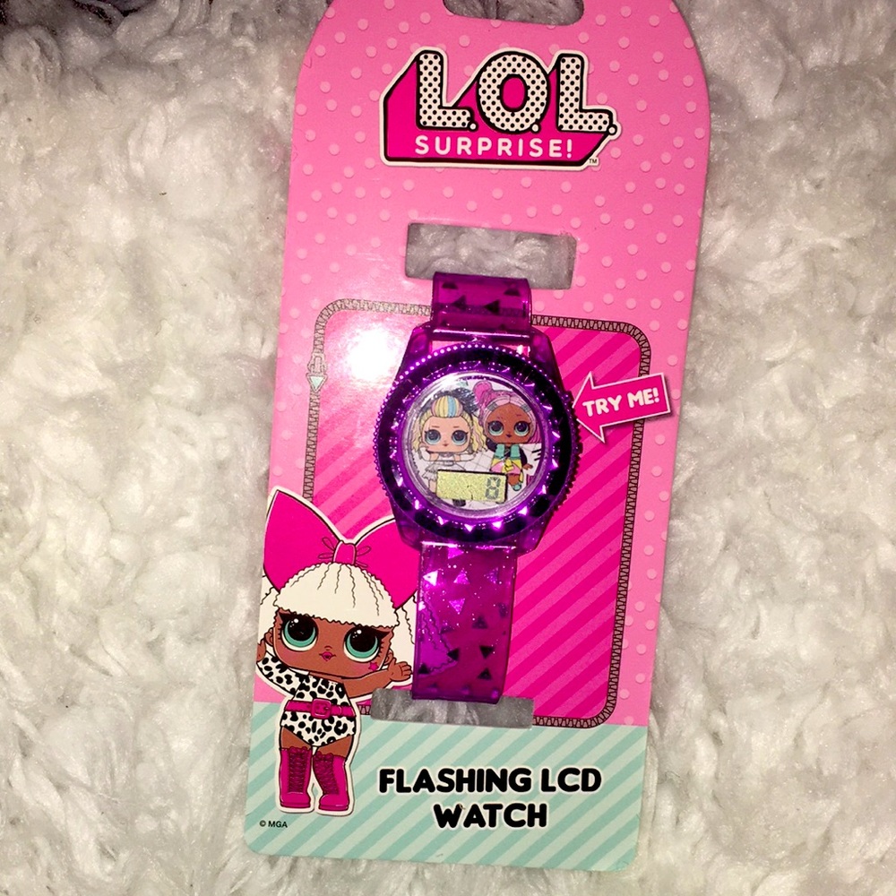 Lol surprise flashlight lcd watch kids